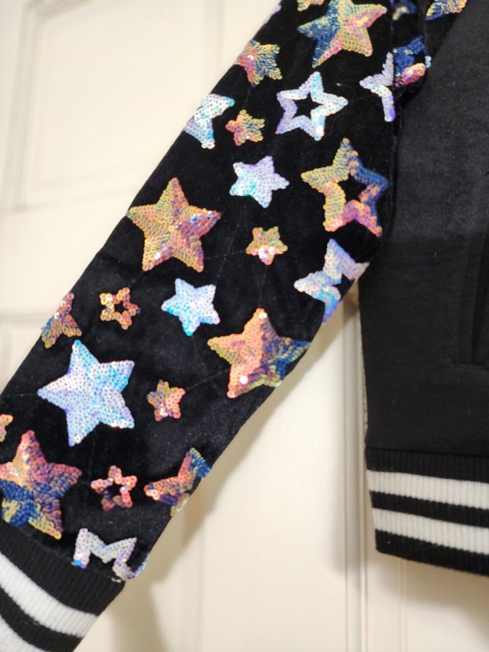 Kidding embroidered star little girl jacket size M-10 (C2) - Picture 5 of 7